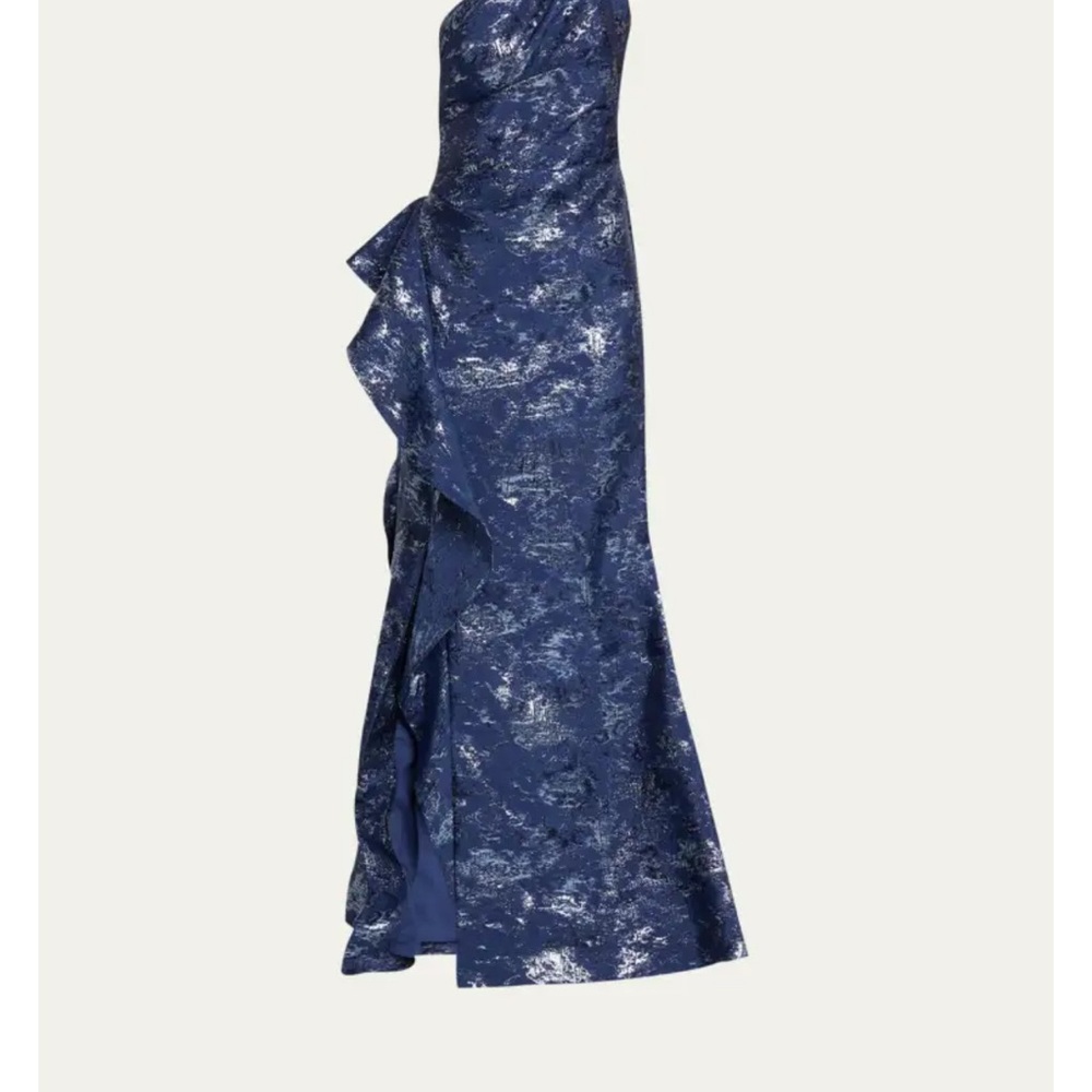 Mother Of The Bride Groom Rickie Freeman for Teri Jon Blue Evening Gown Size 14. - Picture 2 of 6